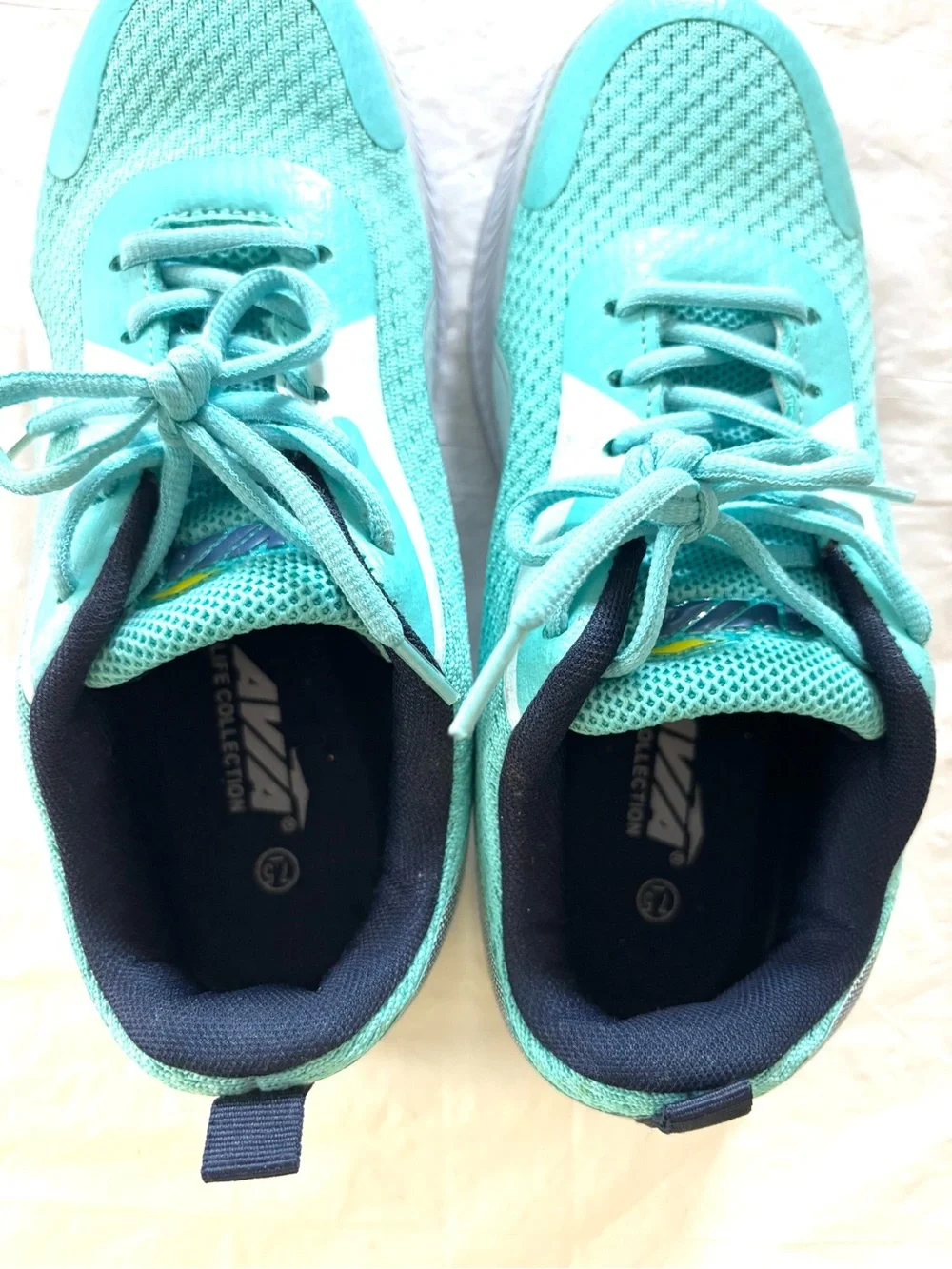 Avia Aqua & Navy Life Collection Trainer Running Sneakers SZ 7.5 Worn 1X Clean